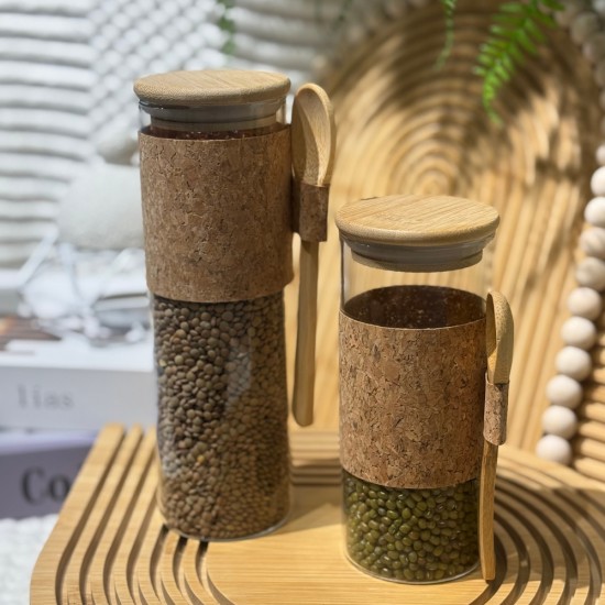 Glass Jar 300ml & Spoon